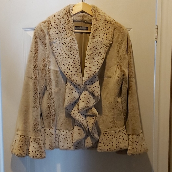 Sheared Beaver Fur Jacket - Picture 1 of 10